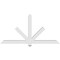Ekena Millwork Kennewick Architectural Grade PVC Gable Bracket, 72"W x 36"H x 4"D x 4"F, 12/12 Pitch GBP072X36X0404KEN00 - alternate 4
